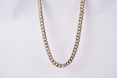 VBTT- 10KWY 54g 10mm Textured Curb Chain 22&quot;