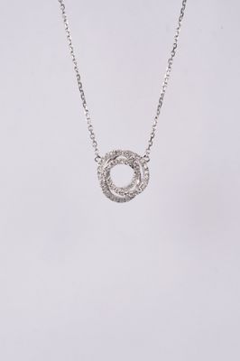 IVBX- 18KW 3.93g .50ctw Diamond Fashion Necklace 16&quot;