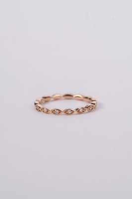 14KR 1.7g .09ctw Diamond Stackable Band (size 7)