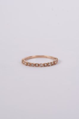 VRA- 14KR 1.4g .16ctw Diamond Stackable Band (size 7)
