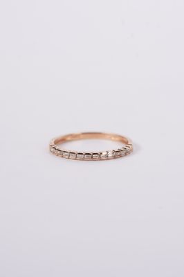 14KR 1.3g .18ctw Diamond Stackable Band (size 7)