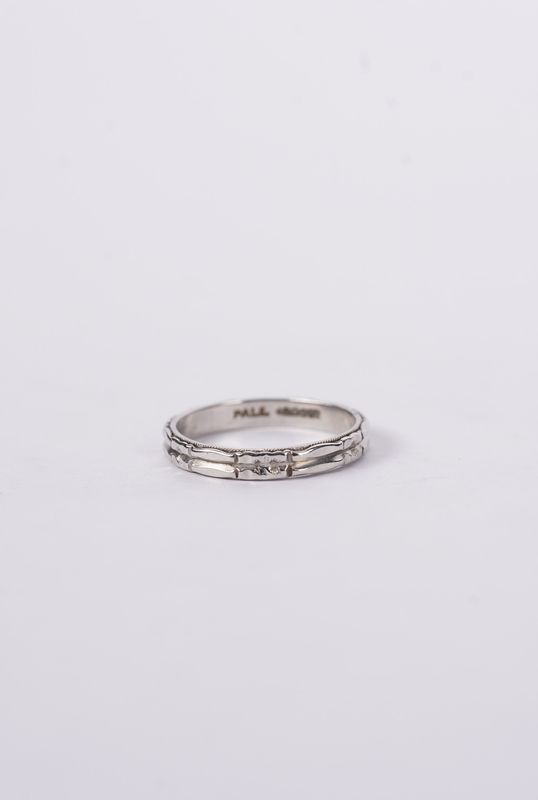ATT- Palladium 1.62g Double Wedding Band (size 4.5)