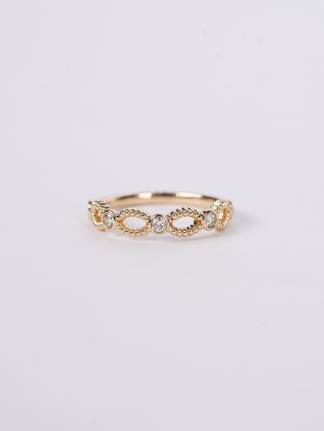NTE- 14KY 2.25g .20ctw Open Diamond Fashion Ring (size 7)