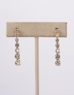 VNTT- 14KY 3.58g 1.72ctw Diamond Dangle Earrings