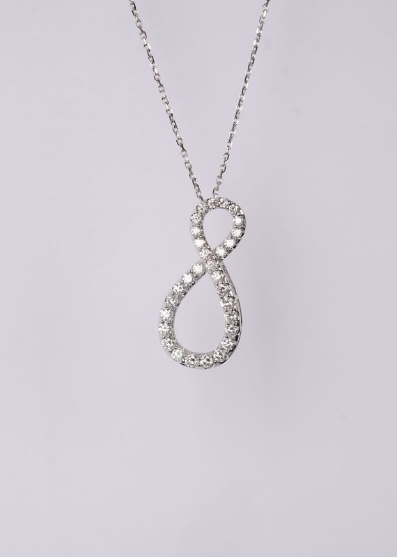ETT- 14KW 4.42g .88ctw Diamond Fashion Necklace 16-18&quot;