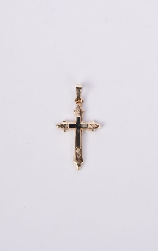 NAX- 14KY .73g Gold Cross