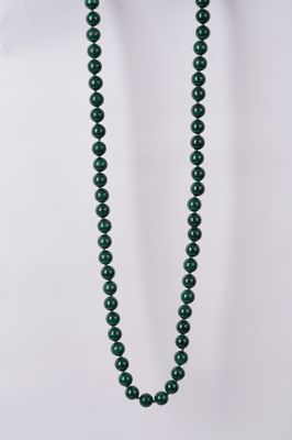 TPT- 8mm Malachite Beaded Necklace 36&quot;