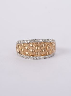 EDTX- 10KY 3.61g .49ctw Diamond Fashion Ring (size 7)