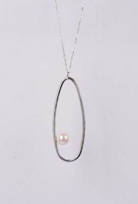 ART- 18KW 2.13g 6mm Pearl Necklace 18&quot;