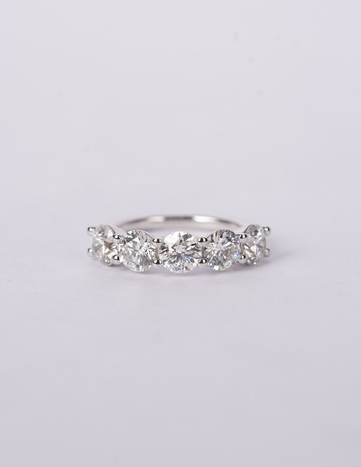 NITT- 14KW 4.01g 2.63ctw G-H/SI1-SI2 Round Diamond Stackable Band (size 6)