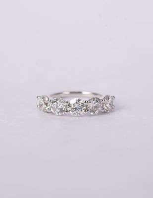 NITT- 14KW 4.01g 2.63ctw G-H/SI1-SI2 Round Diamond Stackable Band (size 6) NITT- 14KW 4.01g 2.63ctw G-H/SI1-SI2 Round Diamond Stackable Band (size 6)