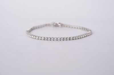 DVET- 14KW 8.68g 4.83ctw G-H/SI1-SI2 Round Diamond Tennis Bracelet 7&quot;