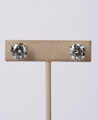 NTPTP- 14KW 6.02ctw J-K/SI1-SI2 Round Diamond Stud Earrings