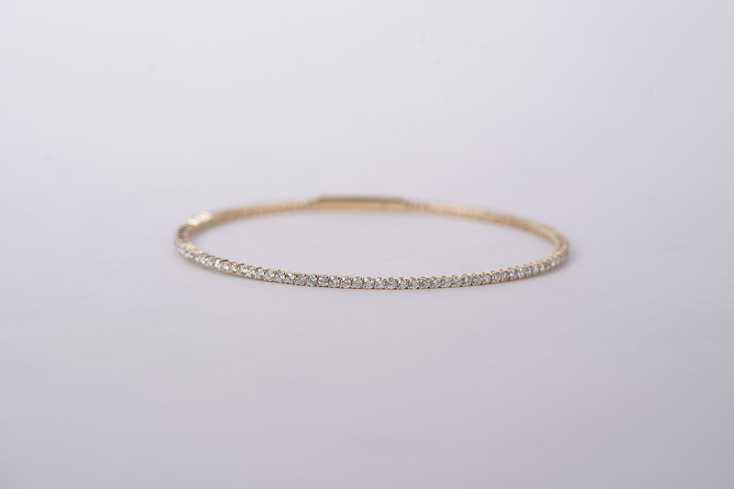 VATT- 14KY 4.67g 1.75ctw Diamond Flex Bangle