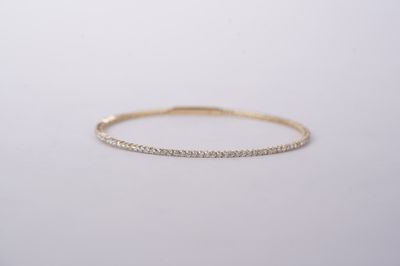 VATT- 14KY 4.67g 1.75ctw Diamond Flex Bangle