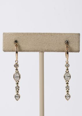 ITTX- 14KY 3.71g .77ctw Diamond Dangle Earrings
