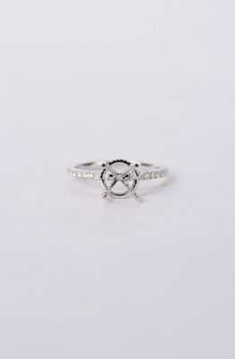 RTTX- 18KW 2.15g .34ctw Diamond Semi Mount (size 6.5)