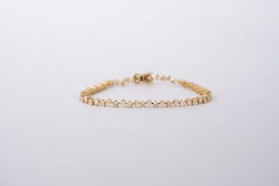 DEVT- 14KY 8.74g 3.80ctw I-J/SI2-I1 Pear Diamond Tennis Bracelet 7" DEVT- 14KY 8.74g 3.80ctw I-J/SI2-I1 Pear Diamond Tennis Bracelet 7"