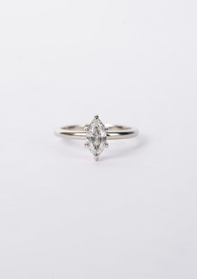 LETX- 14KW 2.94g .71ct I/I1 Marquise Diamond Solitaire (size 6.75)