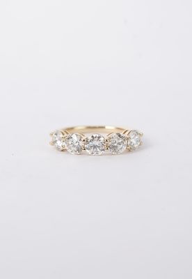 NLTT- 14KY 3.36g 2.50ctw I-J/VS2-SI1 5-Stone Diamond Band (size 6.5) NLTT- 14KY 3.36g 2.50ctw I-J/VS2-SI1 5-Stone Diamond Band (size 6.5)