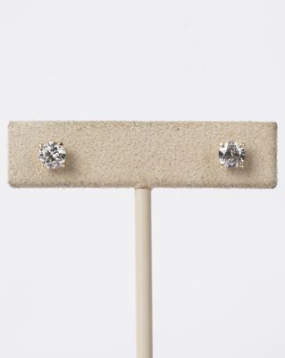 BTTX- 14KY .86ctw G-H/SI2-I1 Round Diamond Stud Earrings