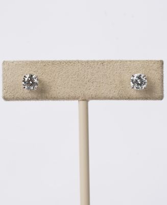 BETX- 14KW .90ctw H-I/SI1-SI2 Round Diamond Stud Earrings