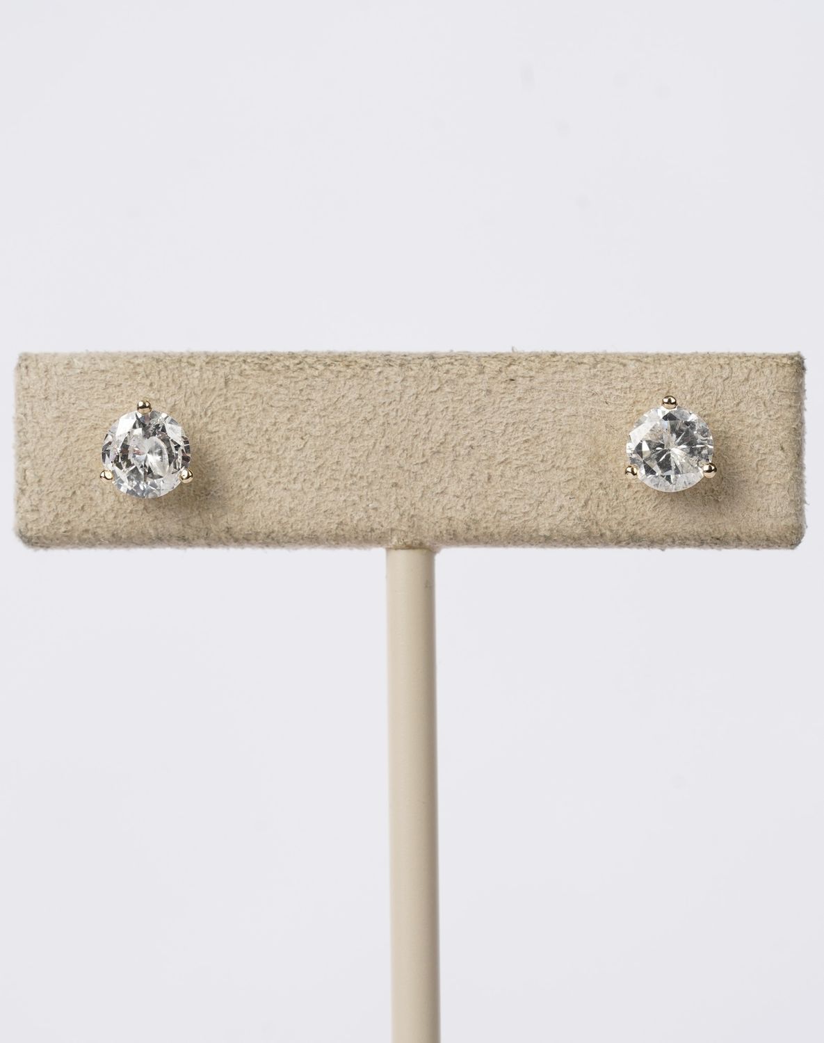 LTTX- 14KY 1.11ctw G-H/I1-I2 Round Diamond Stud Earrings