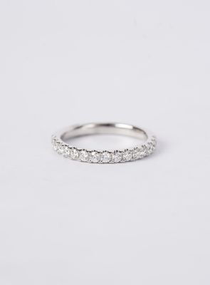 ILBX- 14KW 2.71g .53ctw G-H/SI1-SI2 Diamond Stackable Band (size 6.5)