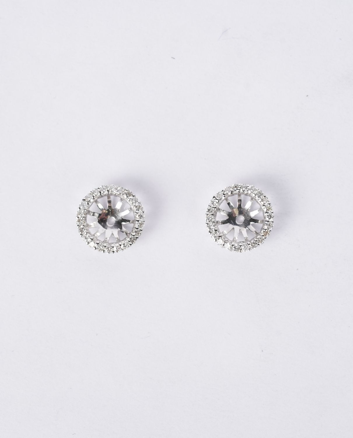 AAEX- 14KW 1.72g .50ctw Round Diamond Earring Jackets