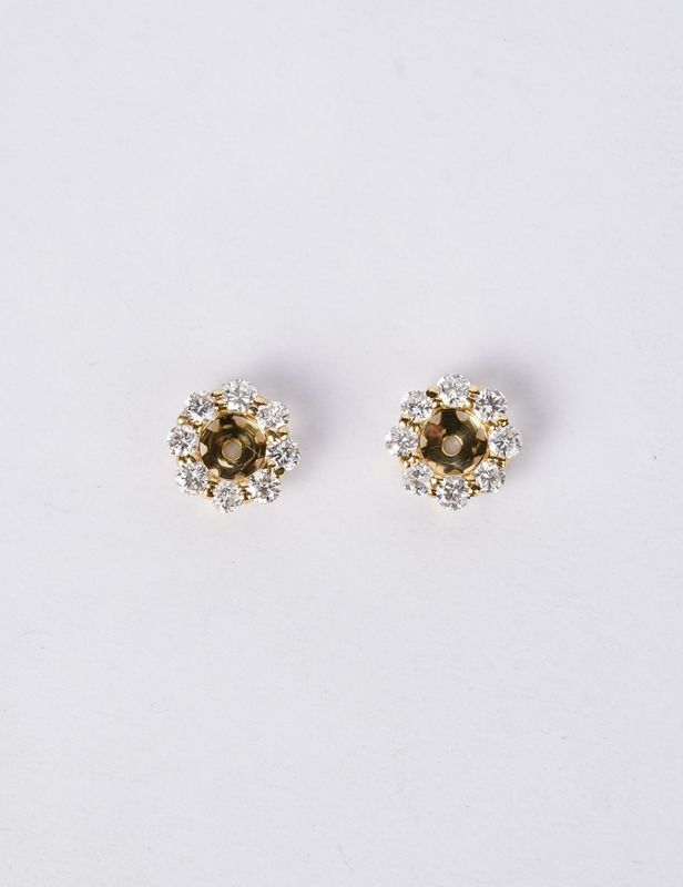ABEX- 14KY 1.37g .50ctw Round Diamond Earring Jackets