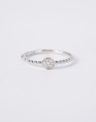 VIN- 14KW 1.50g .07ctw Pave Diamond Fashion Ring (size 7)
