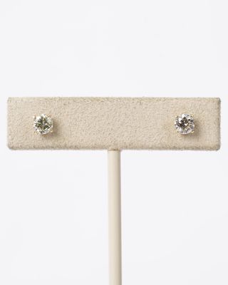 14KY .75ctw L-M/SI1 Round Diamond Stud Earrings