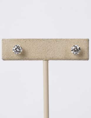 14KY 1.05ctw H-I/VS1-VS2 Round Diamond Stud Earrings