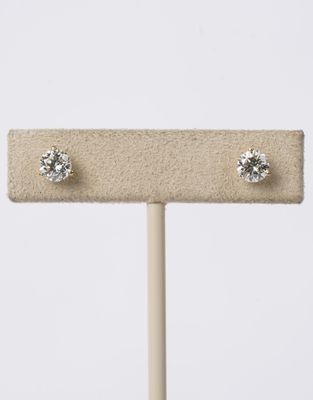 14KY 1.13ctw J-K/VS2 Round Diamond Stud Earrings