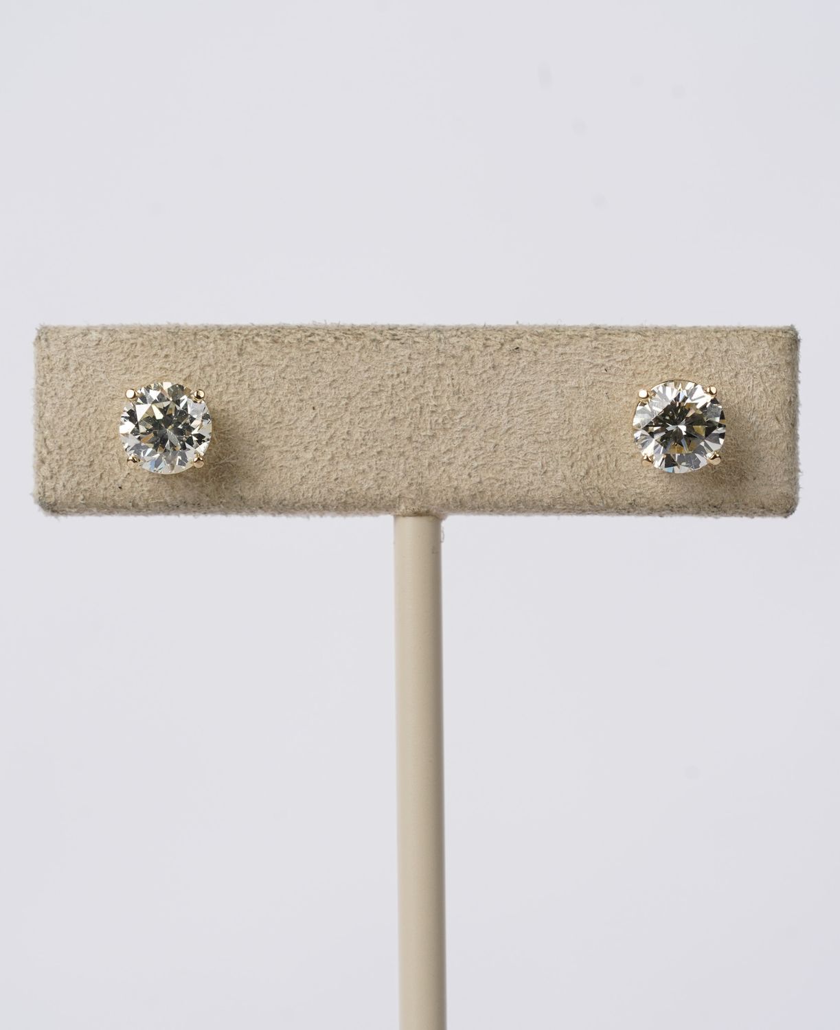 ADTT- 14KY 1.57ctw I-J/VS2-SI1 Round Diamond Stud Earrings