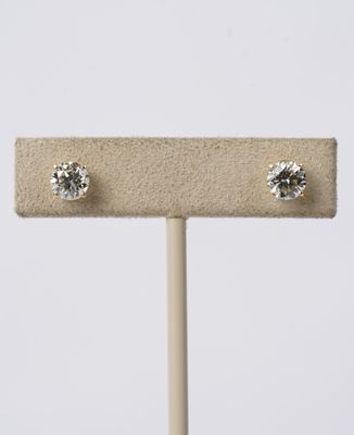 ADTT- 14KY 1.57ctw I-J/VS2-SI1 Round Diamond Stud Earrings