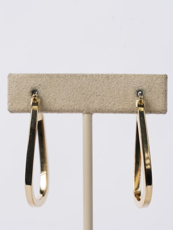 18KY 3.22g Gold Hoop Earrings