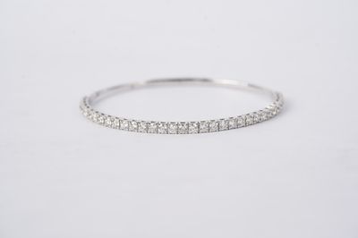 ANII- 14KW 9.04g 2.92ctw Diamond Flex Bangle Bracelet