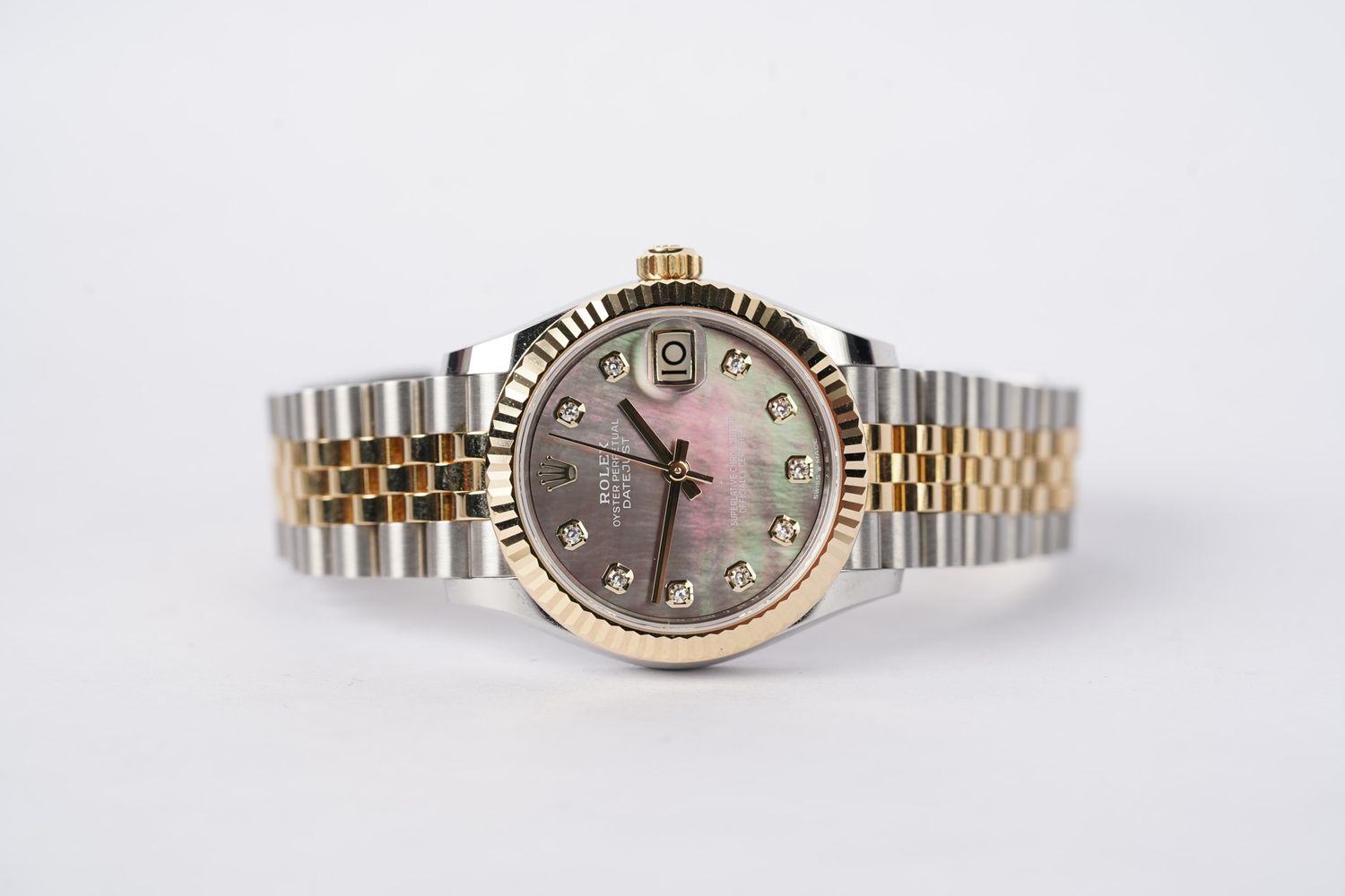 31mm Rolex Datejust Two Tone Factory Diamond Dial