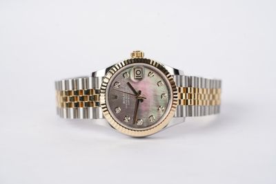 31mm Rolex Datejust Two Tone Factory Diamond Dial