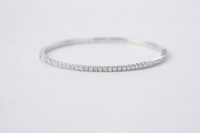 VNTT- 14KW 9.41g 1.50ctw Round Diamond Flex Bangle Bracelet