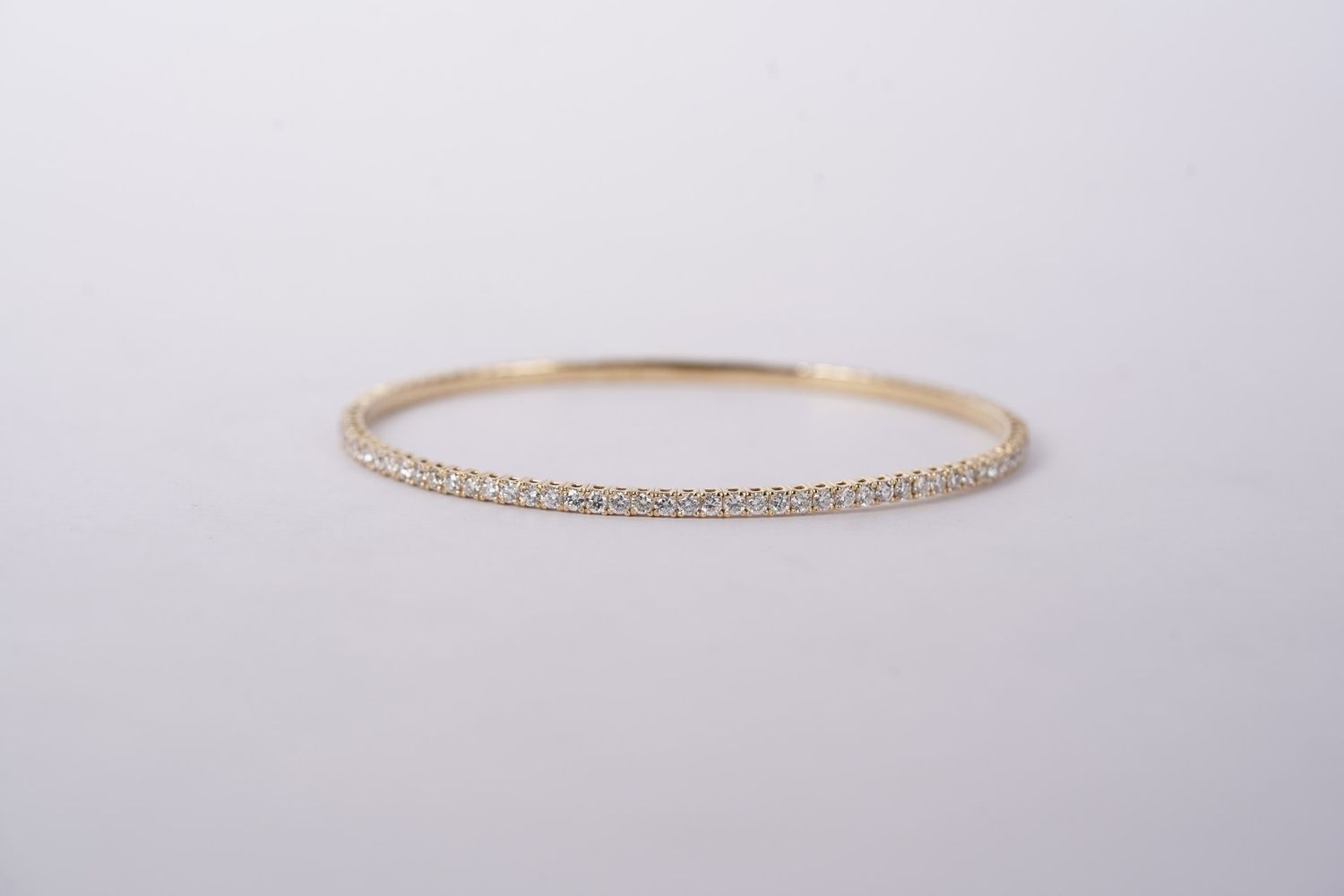 VRTT- 14KY 6.00g 2.03ctw Diamond Flex Bangle Bracelet