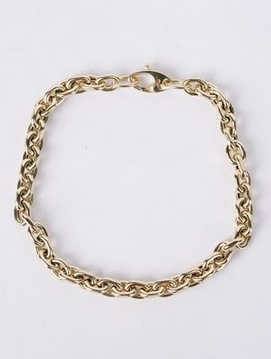 5mm Cable Link Bracelet in 14k Yellow Gold,  7.75"