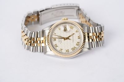 Rolex Two Tone Datejust with Pyramid Dial | 36mm Rolex Two Tone Datejust with Pyramid Dial | 36mm