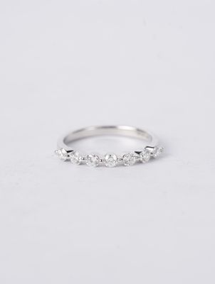 .50 Carat Diamond Stackable Band in 14k White Gold