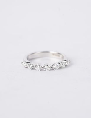 .75 Carat Diamond Stackable Band in 14k White Gold