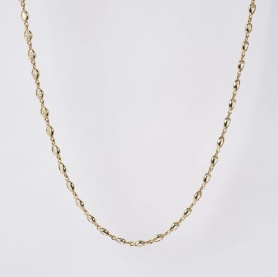 4.50 Carat Pear, Marquise, and Oval Cut Bezel-Set Diamonds Necklace in 18k Yellow Gold | 20"