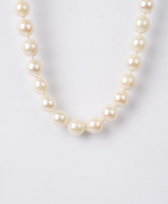 Cultured Akoya Pearl Strand in 14k White Gold | 7.5-8mm | 32"