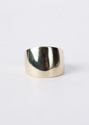 15mm Tapered Cigar Band in 14k Yellow Gold