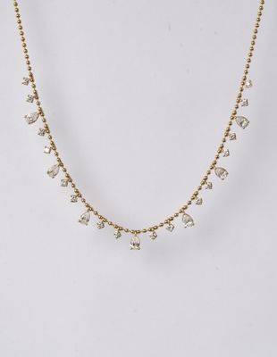 ABTT- 14KY 6.90g 1.65ctw Diamond Fashion Necklace 18"